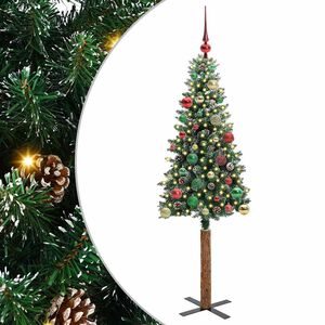 vidaXL Schlanker Weihnachtsbaum Gr&uuml;n 150 cm