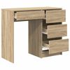 vidaXL Schreibtisch Sonoma Eiche 90 x 37.5 x 75 cm Holzwerkstoff