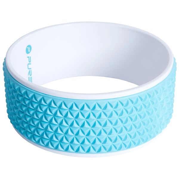Pure2Improve Yoga-Rad 34 cm Blau und Wei&szlig;