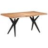 vidaXL Esstisch 160x80x76 cm Massivholz Akazie