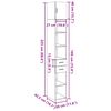 vidaXL Hochschrank Schmal Grau Sonoma 30x42,5x225 cm Holzwerkstoff