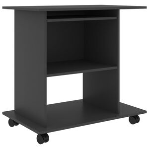 vidaXL Schreibtisch Grau 80x50x75 cm Holzwerkstoff