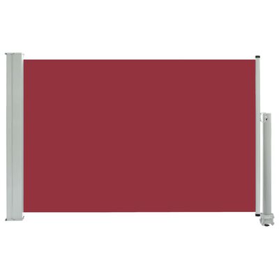 vidaXL Ausziehbare Seitenmarkise 60×300 cm Rot