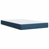 vidaXL Boxspringbett mit Matratze Blau 120x190 cm Stoff
