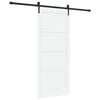 vidaXL Schiebet&uuml;r ORKDAL 86 x 198,5 cm Holzwerkstoff Wei&szlig; und Schwarz