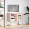 vidaXL TV-Schrank Rosa 68x39x60,5 cm Stahl