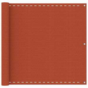 vidaXL Balkon-Sichtschutz Orange 90x400 cm HDPE
