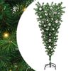 vidaXL Umgedrehter Kunst Weihnachtsbaum mit Kugelset Gr&uuml;n 150 cm PVC