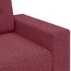 vidaXL Loveseat-Sofa Weinrot 160x77x82 cm Stoff