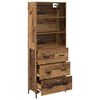 vidaXL Highboard Altholz 69,5 x 34 x 180 cm Holzwerkstoff