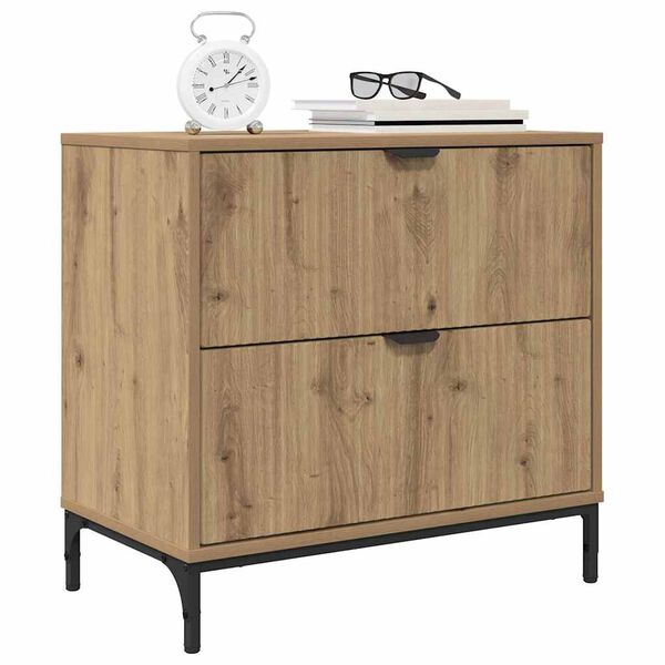 vidaXL Nachttisch Artisan-Eiche 63,5 x 36 x 61 cm Holzwerkstoff