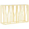 vidaXL Konsolentisch 110x30x70 cm Edelstahl und Glas