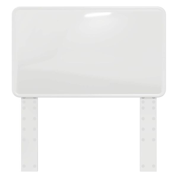 vidaXL Kopfteil Gl&auml;nzend Wei&szlig; 75 cm Holzwerkstoff