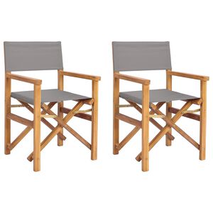 vidaXL Esszimmerstuhl Braun und Hellgrau 56 x 54 x 87 cm