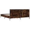 vidaXL Bettgestell R&auml;uchereiche 180x200 cm Holzwerkstoff und Metall