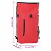 vidaXL Fahrradtasche Rot 31 x 13 x 58 cm Polyester