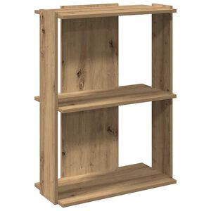 vidaXL B&uuml;cherregal 3 B&ouml;den Artisan-Eiche 60x30x80 cm Holzwerkstoff