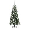 vidaXL K&uuml;nstlicher Weihnachtsbaum mit 150 LEDs mit St&auml;nder Gr&uuml;n 120 cm