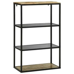 vidaXL Bücherregal Braun 70 x 35 x 110 cm Massivholz Mango