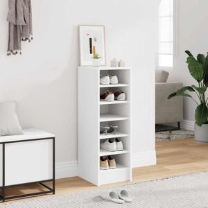 vidaXL Schuhschrank Wei&szlig; 31,5x35x90 cm Holzwerkstoff