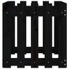 vidaXL Pflanzk&uuml;bel Lattenzaun-Design Schwarz 50x50x50 cm Kiefernholz