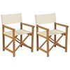 vidaXL Regiest&uuml;hle 2 Stk. Klappbar Massivholz Teak