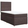 vidaXL Boxspringbett mit Matratze Dunkelbraun 90x200 cm Stoff