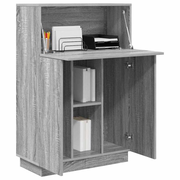 vidaXL Schreibtisch Graues Sonoma 71.5 x 31.5 x 106.5 cm Holzwerkstoff