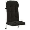 vidaXL Sonnen-Lounger Kissen PUTTEN 100 % Polyester Schwarz