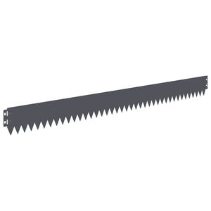 vidaXL Rasenkante 50 stk. 103 x 10 cm Stahl Anthrazit
