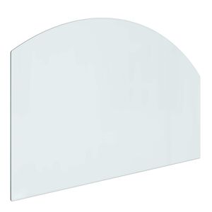 vidaXL Feuerstelle Glasplatte Transparent 80 x 50 cm Glas