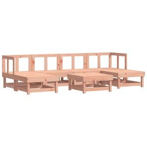 vidaXL 7-tlg. Garten-Lounge-Set Massivholz Douglasie