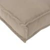 vidaXL Palettenkissen für Bank Taupe 120 x 40 x 8 cm Oxford Stoff