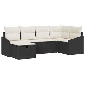 vidaXL Sofa Set mit Kissen 7 pcs Poly-Rattan