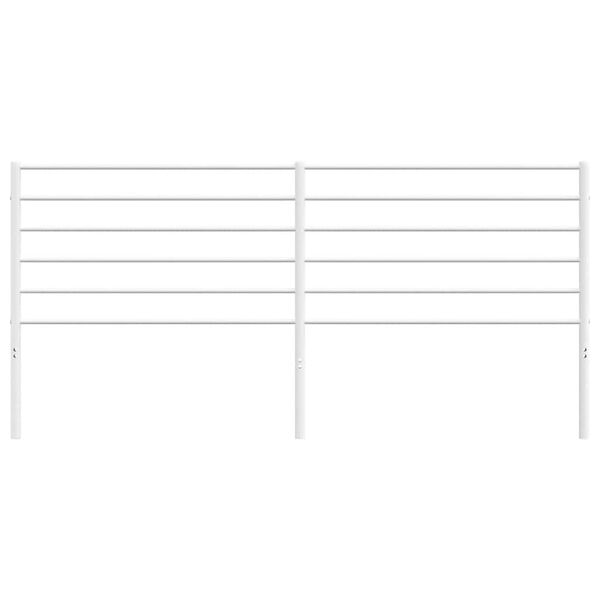 vidaXL Kopfteil Metall Wei&szlig; 193 cm