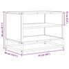 vidaXL TV-Schrank Sonoma-Eiche 61x40x46 cm Holzwerkstoff und Metall