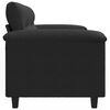 vidaXL 2-Sitzer-Sofa Schwarz 140 cm Mikrofasergewebe