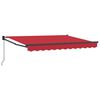 vidaXL Einziehbare Markise Rot 3,5 x 2 m 100% Polyester und Aluminium
