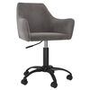 vidaXL Esszimmerstuhl Drehbar Dunkelgrau Samt