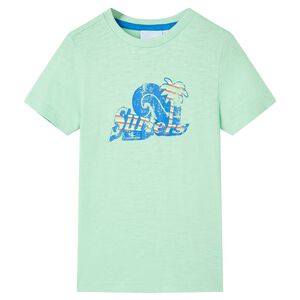 Kinder-T-Shirt Hellgr&uuml;n 128
