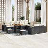 vidaXL Garten-Sofa-Set 13 pcs Schwarz und Creme 80 x 80 x 71 cm