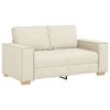 vidaXL Sofa 2 pcs Beige 220 x 80 x 84 cm Leinenmischgewebe
