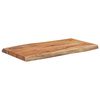 vidaXL Tischplatte 70x40x2,5 cm Rechteckig Massivholz Akazie Baumkante