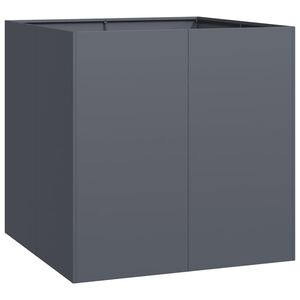 vidaXL Pflanzgef&auml;&szlig; Anthrazit 80x80x80 cm Stahl