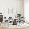 vidaXL Klappstuhl 8 pcs Schwarz und Grau 48 x 43,5 x 81 cm Kunstleder