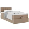 vidaXL Ottoman-Bett mit Matratze Cappuccino-Braun 80x200 cm Kunstleder