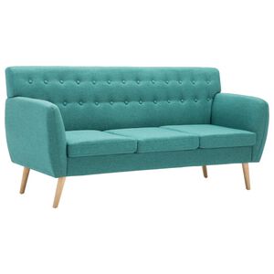 vidaXL 3-Sitzer-Sofa Stoff 172x70x82 cm Gr&uuml;n