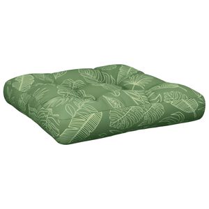 vidaXL Palettenkissen Blattmuster 58x58x10 cm Oxford-Gewebe