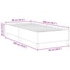vidaXL Boxspringbett Creme 90 x 200 cm Cordstoff
