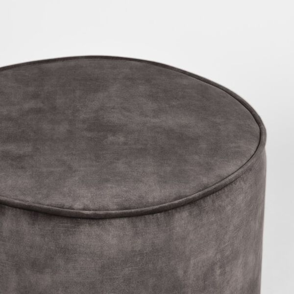 LABEL51 Pouf Tibo 55x55x40 cm Anthrazit Velours